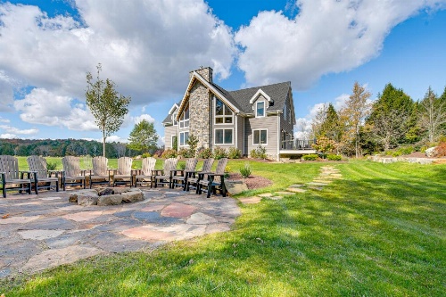 Spacious and Secluded Forksville Home Fire Pit image 1