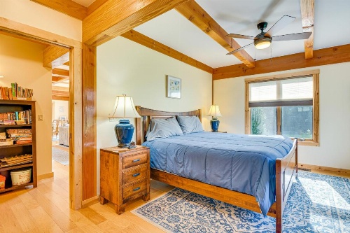 Spacious and Secluded Forksville Home Fire Pit image 10