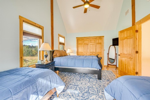 Spacious and Secluded Forksville Home Fire Pit image 16