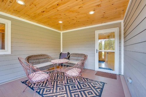 Spacious and Secluded Forksville Home Fire Pit image 26