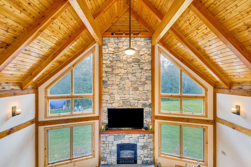 Spacious and Secluded Forksville Home Fire Pit Image 39